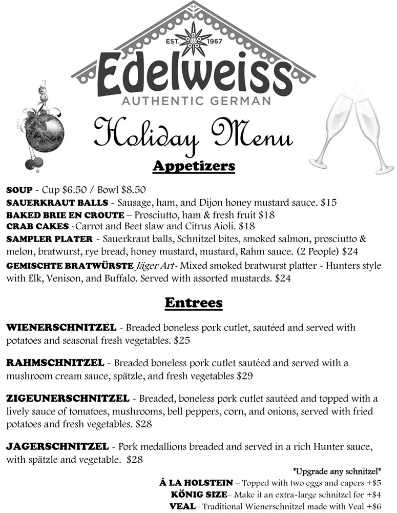 Christmas Menu